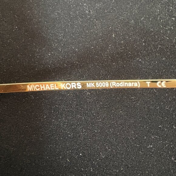 Michael Kors Gold Aviator Style Sunglasses 5009 Rodinara - Picture 4 of 6